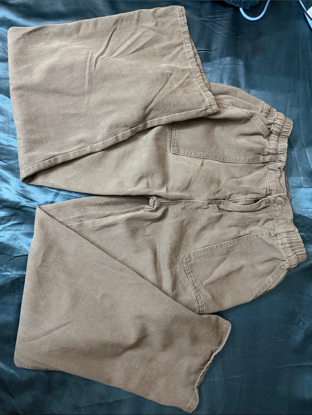 Qyangg Straight Leg High-Waist Cargo Pants
